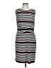 Laundry by Design Stripes Black Casual Dress Size 12 - photo 1