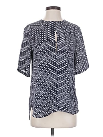 Theory Short Sleeve Silk Top (view 1)
