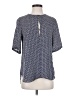 Theory 100% Silk Blue Short Sleeve Silk Top Size P (petite) - photo 1