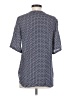 Theory 100% Silk Blue Short Sleeve Silk Top Size P (petite) - photo 2