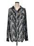 TanJay Chevron-herringbone Silver Long Sleeve Blouse Size XL (estimated) - photo 1