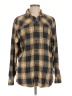Ascend Plaid Brown Long Sleeve Button-Down Shirt Size L - photo 1