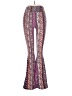 No Boundaries 100% Polyester Paisley Purple Yoga Pants Size S - photo 1