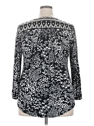 Lucky Brand 3/4 Sleeve Blouse (view 2)