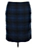 Ann Taylor LOFT Plaid Blue Wool Skirt Size 14 - photo 1