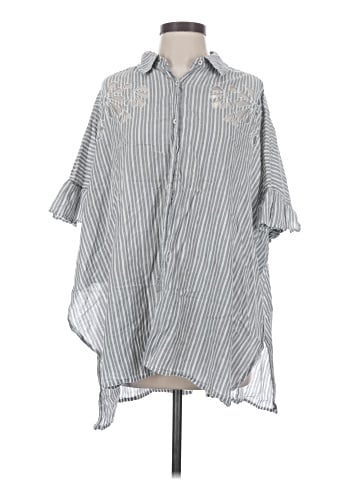 Maeve 3/4 Sleeve Button-Down Shirt (view 1)