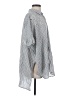 Maeve 100% Cotton Stripes Silver 3/4 Sleeve Button-Down Shirt Size XS - photo 4