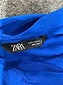 Zara 100% Polyester Blue 3/4 Sleeve Blouse Size S - photo 7