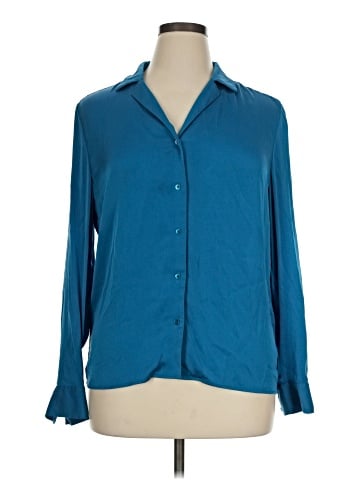 Quince Long Sleeve Silk Top (view 1)