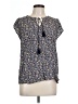 Old Navy Blue Short Sleeve Blouse Size L - photo 1