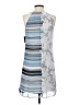 Taylor 100% Polyester Graphic Gray Casual Dress Size 2 - photo 2