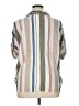 O'Neill 100% Viscose Stripes Ivory Short Sleeve Blouse Size XL - photo 2