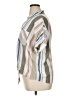 O'Neill 100% Viscose Stripes Ivory Short Sleeve Blouse Size XL - photo 5