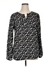 Sandra Ingrish 100% Polyester Black Long Sleeve Blouse Size XL - photo 1