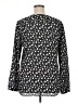 Sandra Ingrish 100% Polyester Black Long Sleeve Blouse Size XL - photo 2