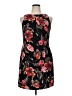 Beacon Floral Black Cocktail Dress Size XL - photo 1