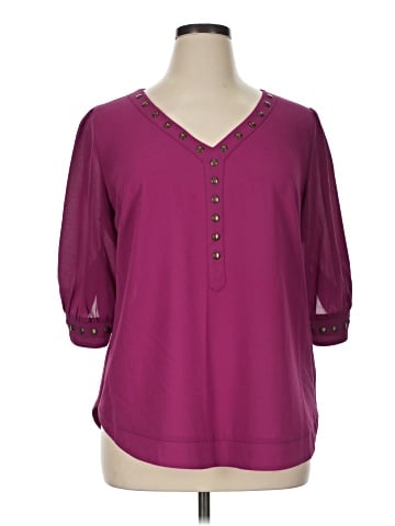 41Hawthorn 3/4 Sleeve Blouse (view 1)