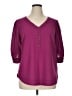 41Hawthorn 100% Polyester Purple 3/4 Sleeve Blouse Size XL - photo 1