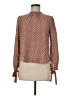 Sweet Rain 100% Polyester Polka Dots Brown Long Sleeve Blouse Size M - photo 1