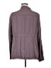 Maurices 100% Rayon Argyle Purple Jacket Size 16 (1) - photo 2