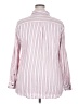Jachs Girlfriend 100% Rayon Stripes Pink Long Sleeve Button-Down Shirt Size XXL - photo 2