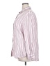 Jachs Girlfriend 100% Rayon Stripes Pink Long Sleeve Button-Down Shirt Size XXL - photo 5