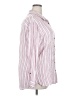 Jachs Girlfriend 100% Rayon Stripes Pink Long Sleeve Button-Down Shirt Size XXL - photo 4