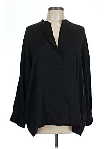 Vince. 3/4 Sleeve Silk Top (view 1)