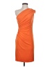 David Meister Solid Orange Cocktail Dress Size 2 - photo 1