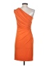 David Meister Solid Orange Cocktail Dress Size 2 - photo 2