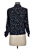 Love Notes 100% Rayon Blue Long Sleeve Polo Size M - photo 2