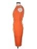 David Meister Solid Orange Cocktail Dress Size 2 - photo 5