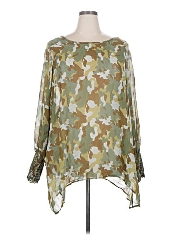 Ashley Stewart Long Sleeve Blouse (view 1)