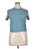 Volcom 100% Cotton Blue Short Sleeve Turtleneck Size L - photo 1