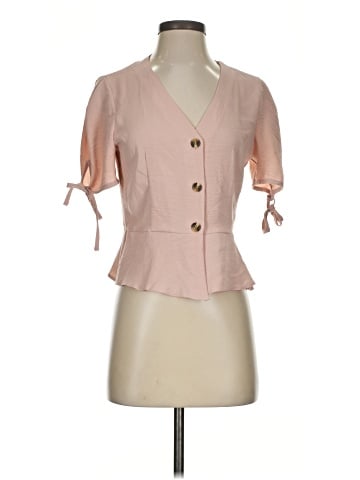 Topshop Short Sleeve Blouse (view 1)