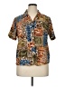 Alfred Dunner 100% Polyester Animal Print Brown Short Sleeve Blouse Size 14 - photo 1