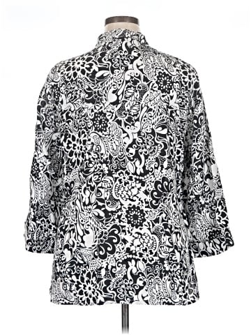 Lucy & Laurel 3/4 Sleeve Button-Down Shirt (view 2)