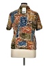 Alfred Dunner 100% Polyester Animal Print Brown Short Sleeve Blouse Size 14 - photo 2