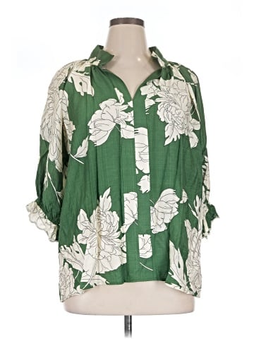 Umgee 3/4 Sleeve Blouse (view 1)