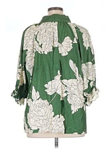 Umgee 3/4 Sleeve Blouse (view 2)