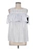 AGB 100% Cotton Silver Sleeveless Blouse Size M - photo 1