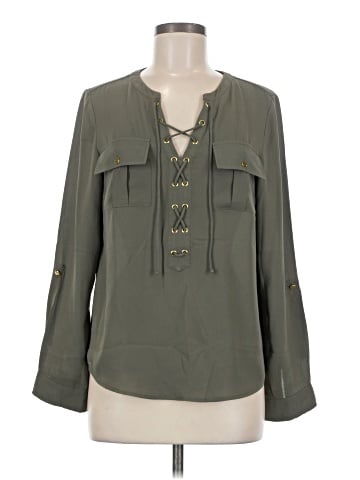 INC International Concepts Long Sleeve Blouse (view 1)