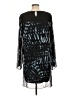 BCBGMAXAZRIA 100% Silk Black Cocktail Dress Size L - photo 2