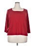 Dialogue Red 3/4 Sleeve T-Shirt Size 2X - photo 1