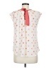 LC Lauren Conrad 100% Polyester White Sleeveless Blouse Size M - photo 2