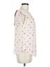 LC Lauren Conrad 100% Polyester White Sleeveless Blouse Size M - photo 4