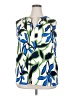 Fred David Green Sleeveless Blouse Size 2X - photo 1