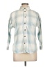 Treasure & Bond Checkered-gingham Blue Long Sleeve Button-Down Shirt Size L - photo 1