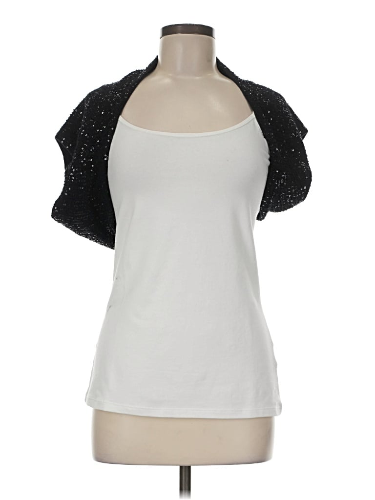Pre-owned Donna Karan Tank Top White Halter Neckline Tops