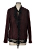 Chico's 100% Polyester Burgundy Jacket Size Lg (2) - photo 1